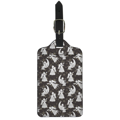 Angel And Snowflake Pattern Print Luggage Tag