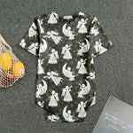 Angel And Snowflake Pattern Print Men's Bodysuit