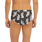 Angel And Snowflake Pattern Print Men's Briefs