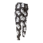 Angel And Snowflake Pattern Print Men's Compression Pants