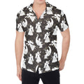 Angel And Snowflake Pattern Print Men's Shirt