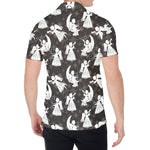 Angel And Snowflake Pattern Print Men's Shirt