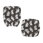 Angel And Snowflake Pattern Print Office Chair Cover