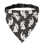 Angel And Snowflake Pattern Print Over The Collar Dog Bandana