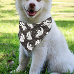 Angel And Snowflake Pattern Print Over The Collar Dog Bandana