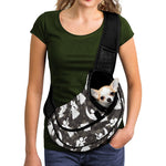 Angel And Snowflake Pattern Print Pet Sling Carrier