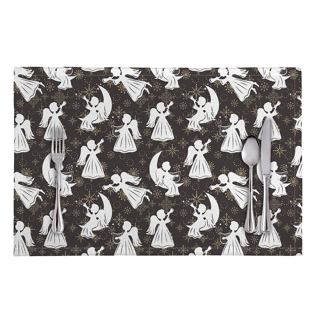 Angel And Snowflake Pattern Print Placemat