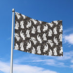 Angel And Snowflake Pattern Print Polyester Flag