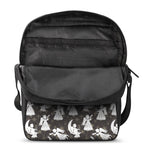 Angel And Snowflake Pattern Print Rectangular Crossbody Bag