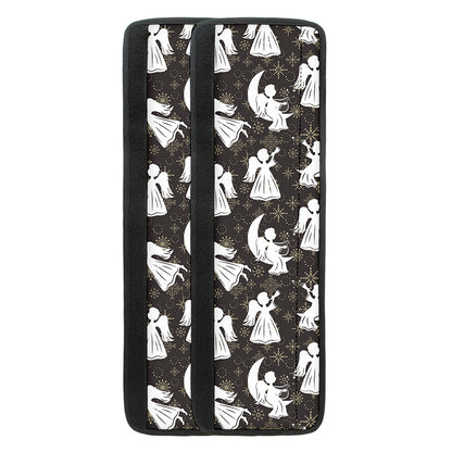 Angel And Snowflake Pattern Print Refrigerator Handle Covers