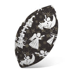 Angel And Snowflake Pattern Print Rugby Ball