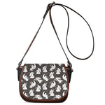 Angel And Snowflake Pattern Print Saddle Bag