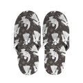 Angel And Snowflake Pattern Print Slippers