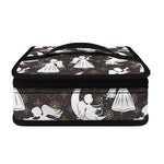 Angel And Snowflake Pattern Print Small Lunch Bag