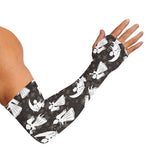 Angel And Snowflake Pattern Print Sun Protection Arm Sleeves