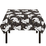 Angel And Snowflake Pattern Print Tablecloth