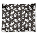 Angel And Snowflake Pattern Print Tapestry