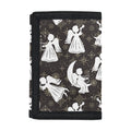 Angel And Snowflake Pattern Print Trifold Wallet