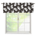 Angel And Snowflake Pattern Print Window Valance