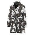 Angel And Snowflake Pattern Print Women's Bathrobe