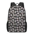 Angry Robot Pattern Print 17 Inch Backpack