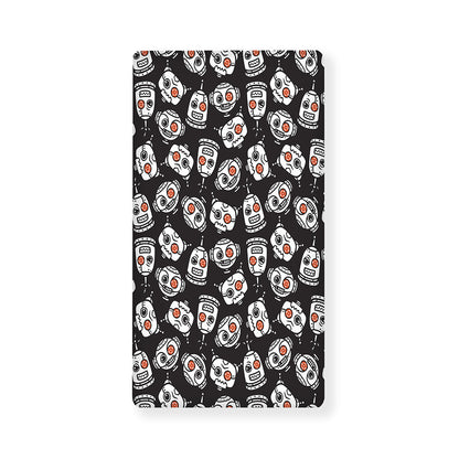 Angry Robot Pattern Print Baby Crib Sheet