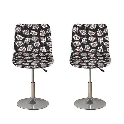 Angry Robot Pattern Print Bar Stool Covers