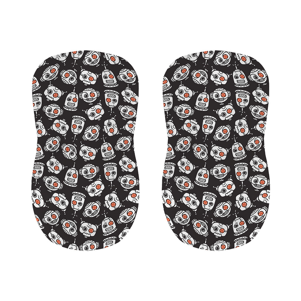 Angry Robot Pattern Print Bar Stool Covers