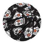 Angry Robot Pattern Print Basketball