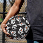 Angry Robot Pattern Print Basketball