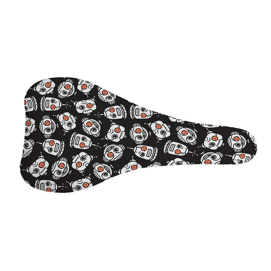 Angry Robot Pattern Print Bicycle Seat Cover