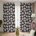 Angry Robot Pattern Print Dimout Pencil Pleat Curtains