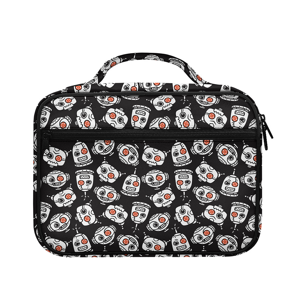 Angry Robot Pattern Print Briefcase Bible Bag