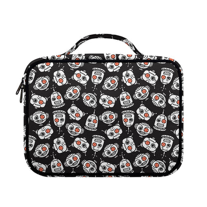 Angry Robot Pattern Print Briefcase Bible Bag