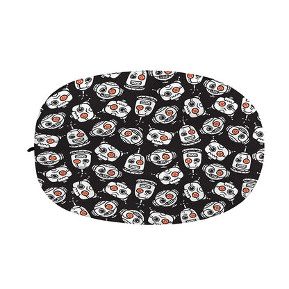 Angry Robot Pattern Print Car Side Mirror Covers