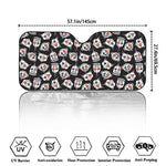 Angry Robot Pattern Print Car Windshield Sun Shade