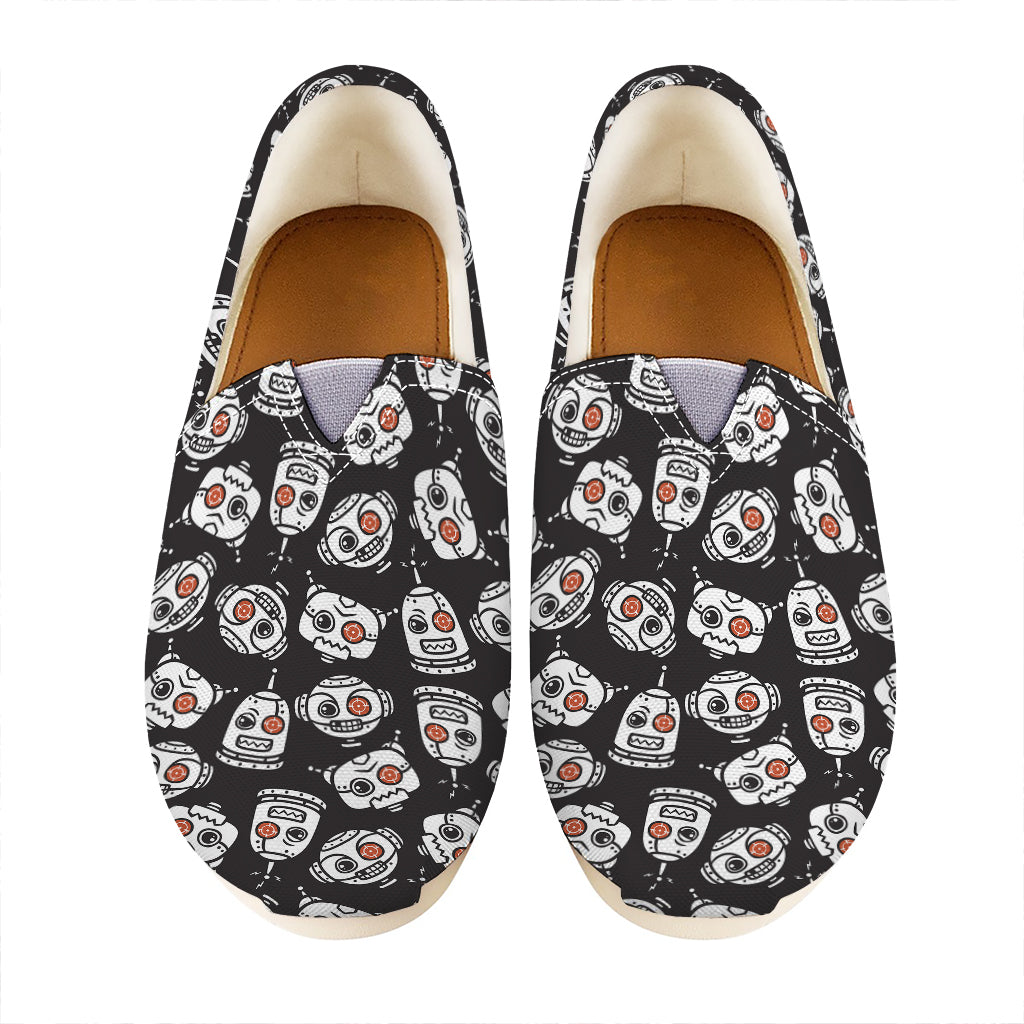 Angry Robot Pattern Print Casual Shoes