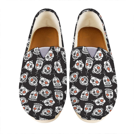 Angry Robot Pattern Print Casual Shoes