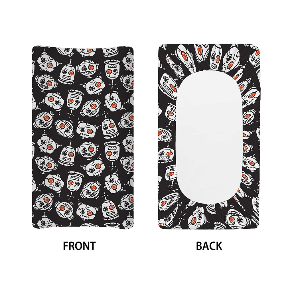 Angry Robot Pattern Print Changing Pad Cover