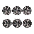 Angry Robot Pattern Print Coaster Set
