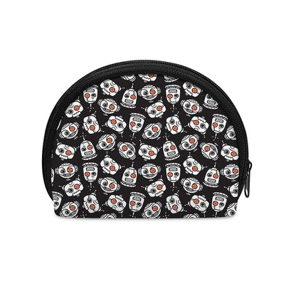 Angry Robot Pattern Print Coin Purse