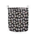 Angry Robot Pattern Print Collapsible Laundry Basket