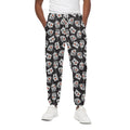 Angry Robot Pattern Print Cotton Sweatpants