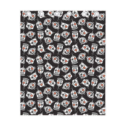 Angry Robot Pattern Print Curtain