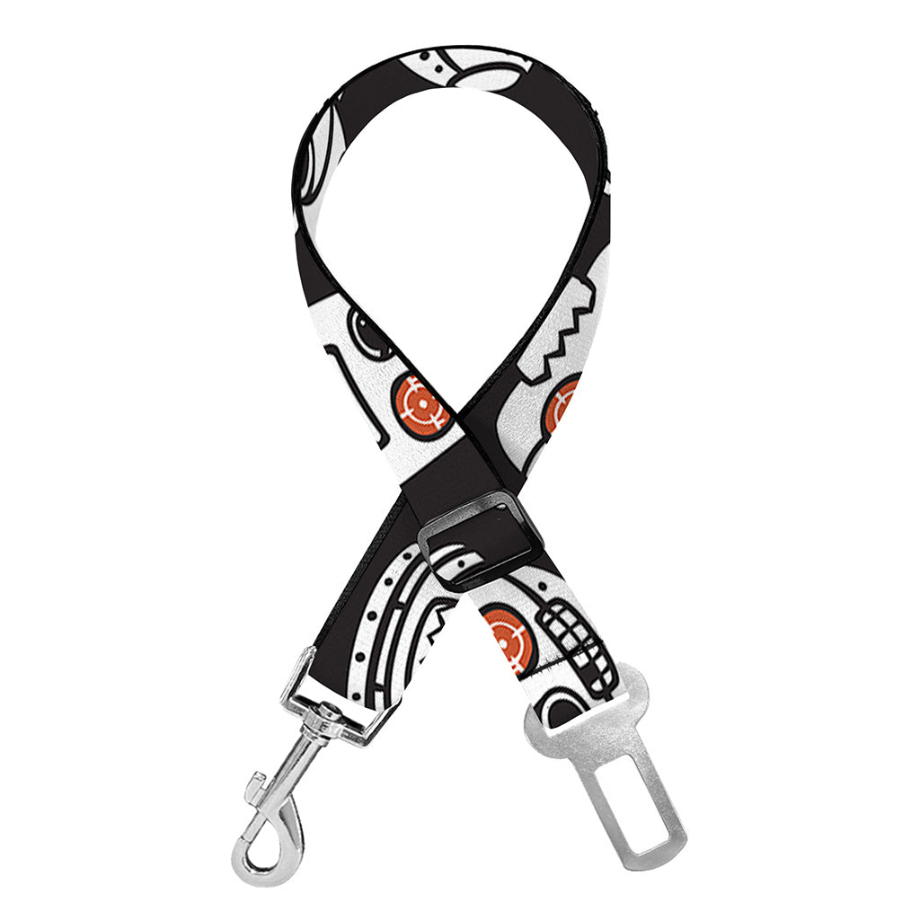Angry Robot Pattern Print Dog Seat Belt