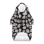 Angry Robot Pattern Print Dog Zip Up Hoodie