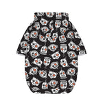 Angry Robot Pattern Print Dog Zip Up Hoodie