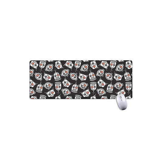 Angry Robot Pattern Print Extended Mouse Pad