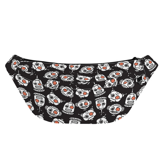 Angry Robot Pattern Print Fanny Pack