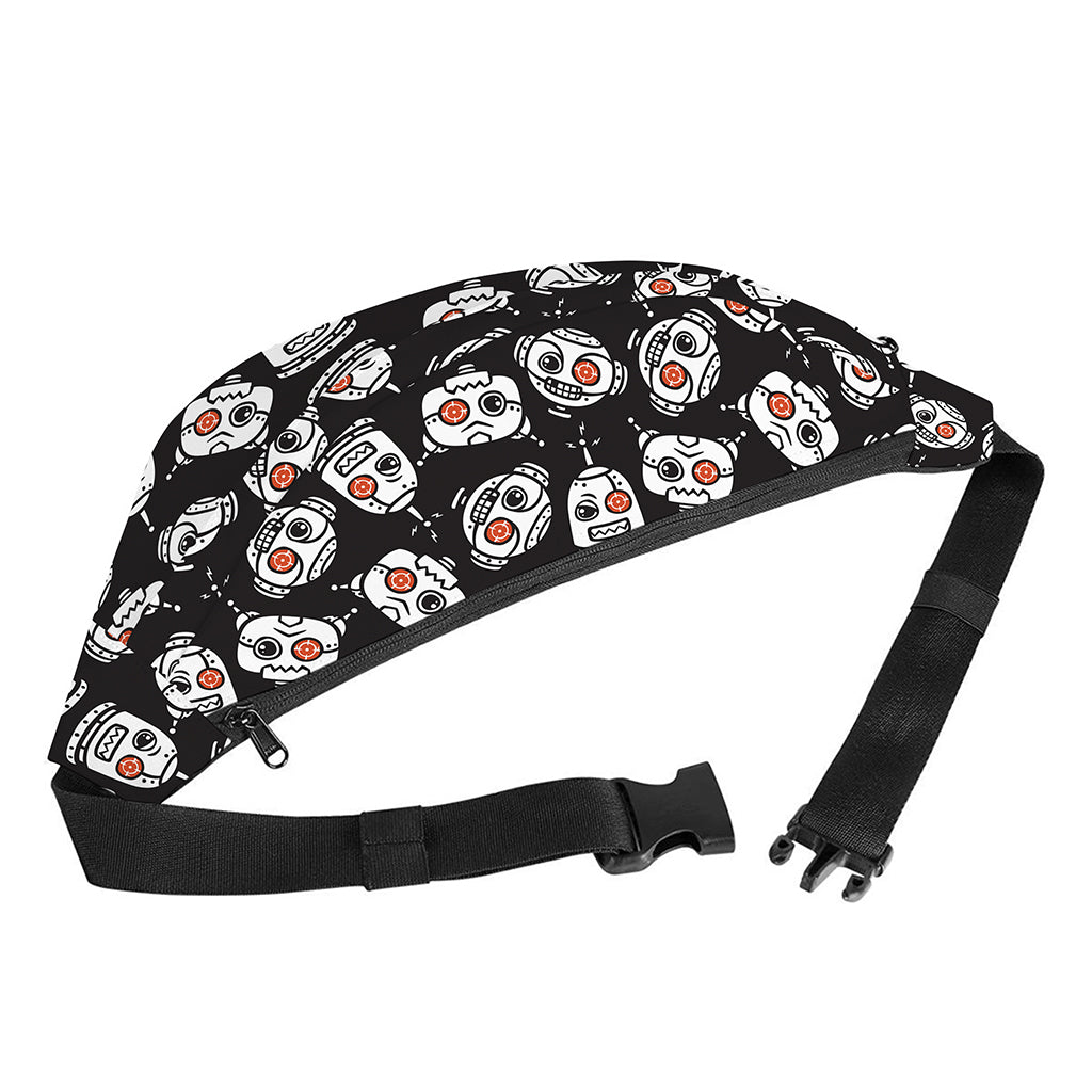 Angry Robot Pattern Print Fanny Pack